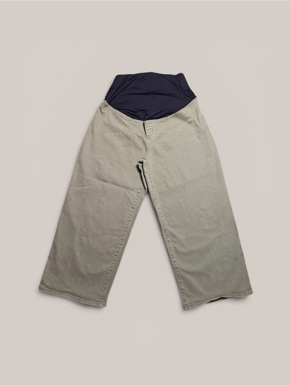 Isabel & Ingrid Maternity Sage Green ‘80s Slim’ Jeans